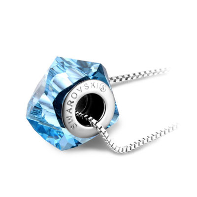Collier swarovski bleu