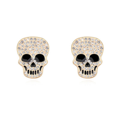 Boucles oreilles tête de mort