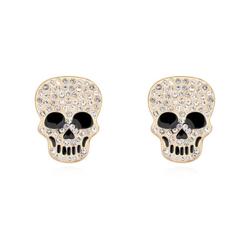 Boucles oreilles tête de mort
