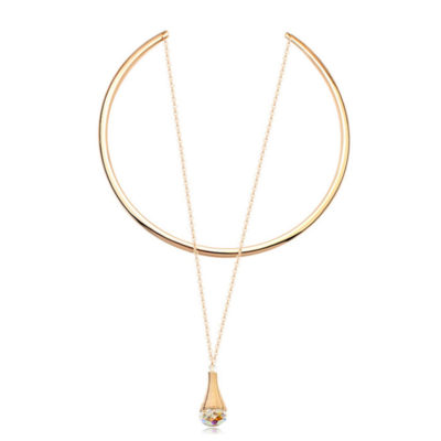 Collier rigide doré