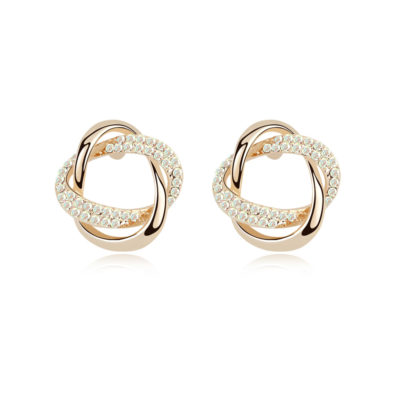 Boucles d'oreilles torsadées