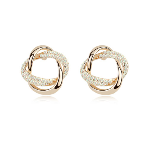 Boucles d'oreilles torsadées